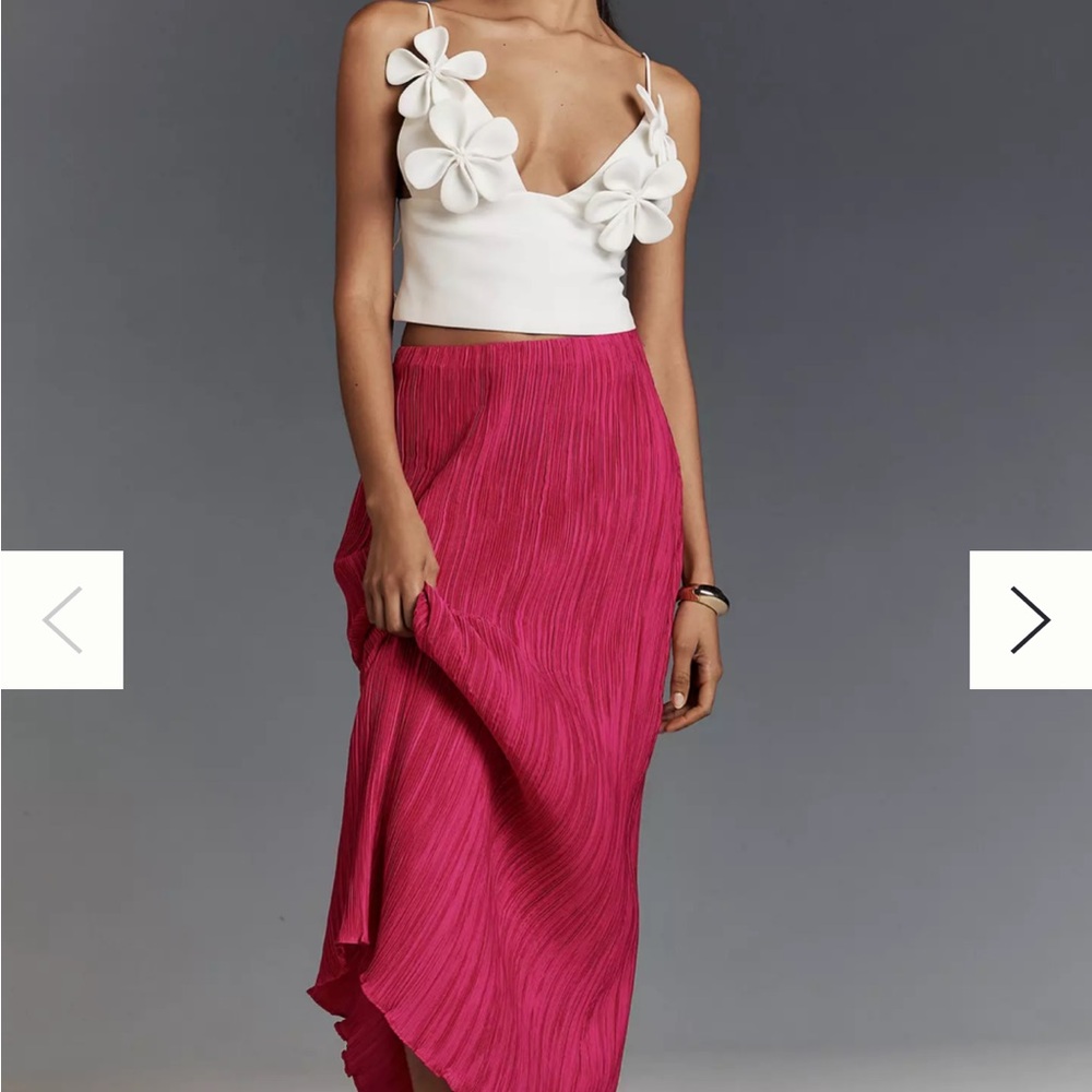 Elegant Pink Maxi Skirt